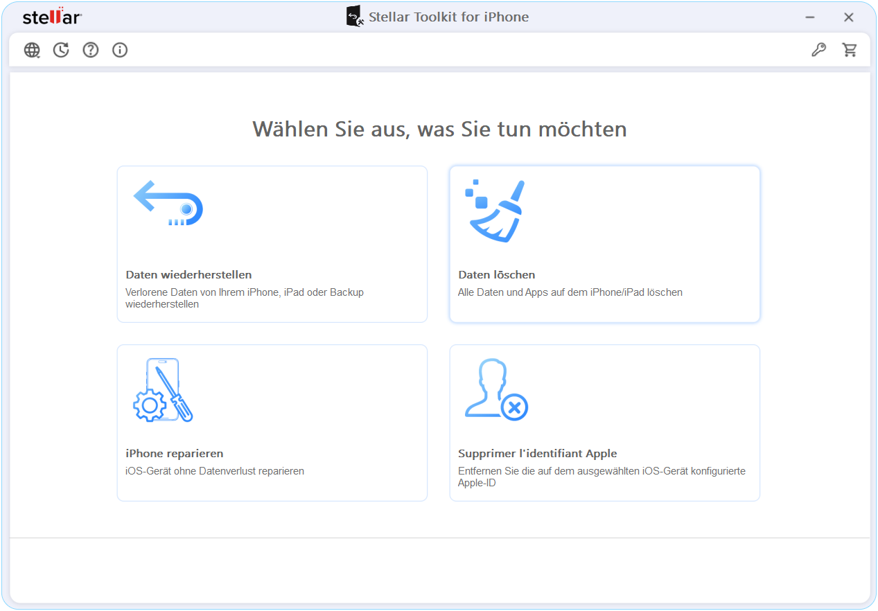 Löschen Sie alle Daten und Apps von Ihrem iPhone