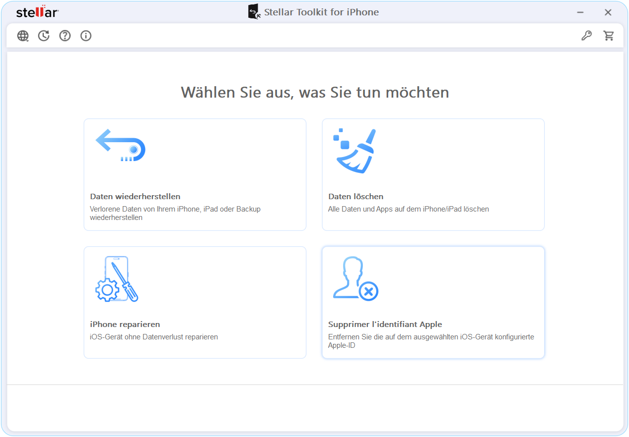 Entfernen Sie die auf dem ausgewählten iOS-Gerät konfigurierte Apple ID